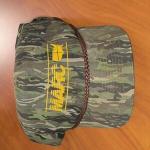 Vtg MARC 20 DOOMSDAY Printed Logo Camo Snapback Hat Cap w/Rope OSFA